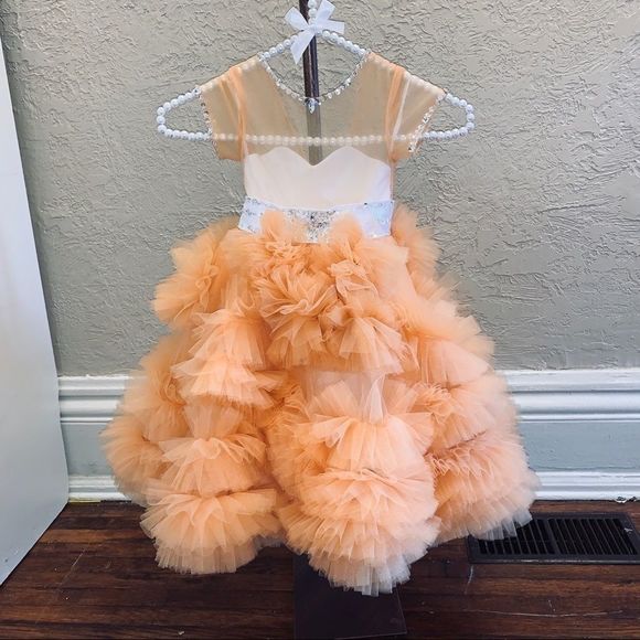 Boutique Other - Orange Special Occasion Pageant Dress 18/24 M